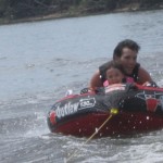 California/Chicago Visit - July 2011 - Gabby y Me Tubing It Up